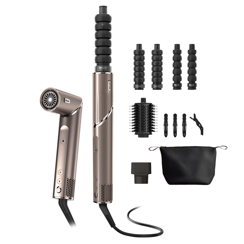 Shark FlexStyle Air Styler & Hair Dryer, 4-in-1 - Mocha Silver